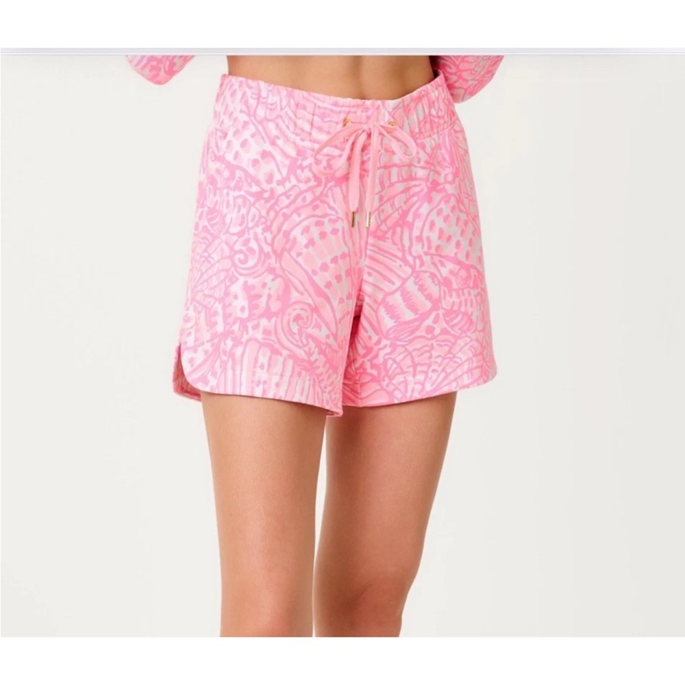 Lilly Pulitzer Kylar 5” Shorts-Pelican Pink Sea Cups-NWT - Picture 3 of 10